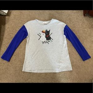 Peter Alexander Scotty Dog Pajama Sleep Shirt Women’s Size Medium Top Only